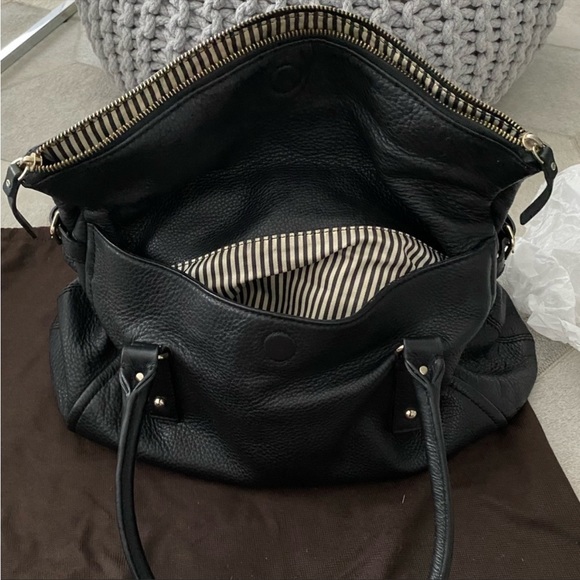 Kate Spade black leather shoulder tote bag - Picture 3 of 7